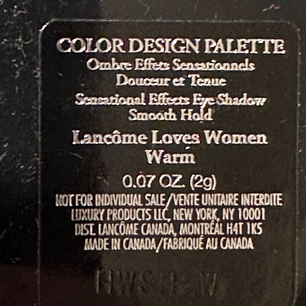 NEW Lancôme Color Design Palette 5 Eyeshadow Shades - Picture 2 of 5